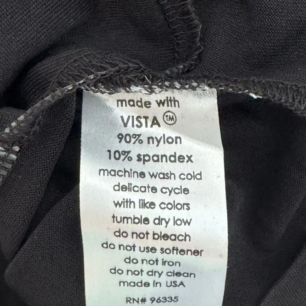 Susana Monaco Long Sleeve Crewneck Crop Top - Black NWT Size Large